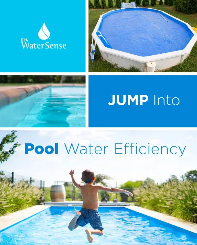 Crystal Clear Pools - Pool Water-Saving Guide - Poster
